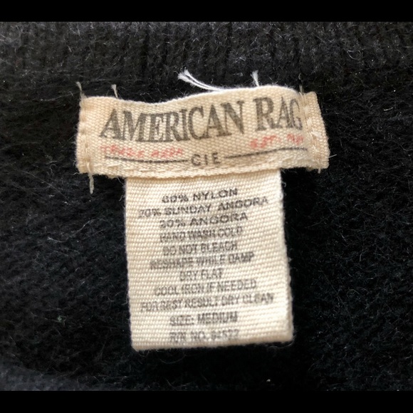 American Rag black angora blend cardigan - Picture 5 of 6